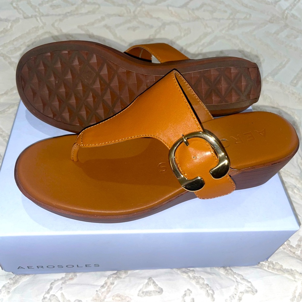 Tan. Sandals. 7.5